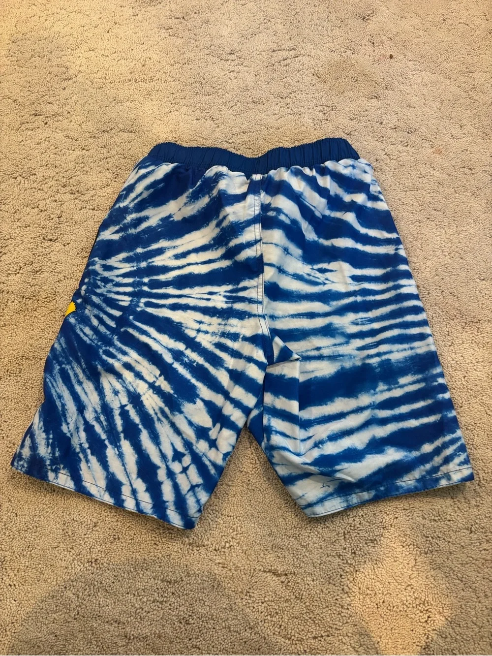 Blue & White Tie-Dye Pokemon Pikachu Boys Kids Swim Trunks Shorts Comfy 2019